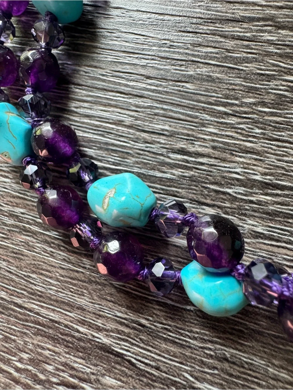 NWOT Tuckernuck Amethyst and Turquoise Necklace